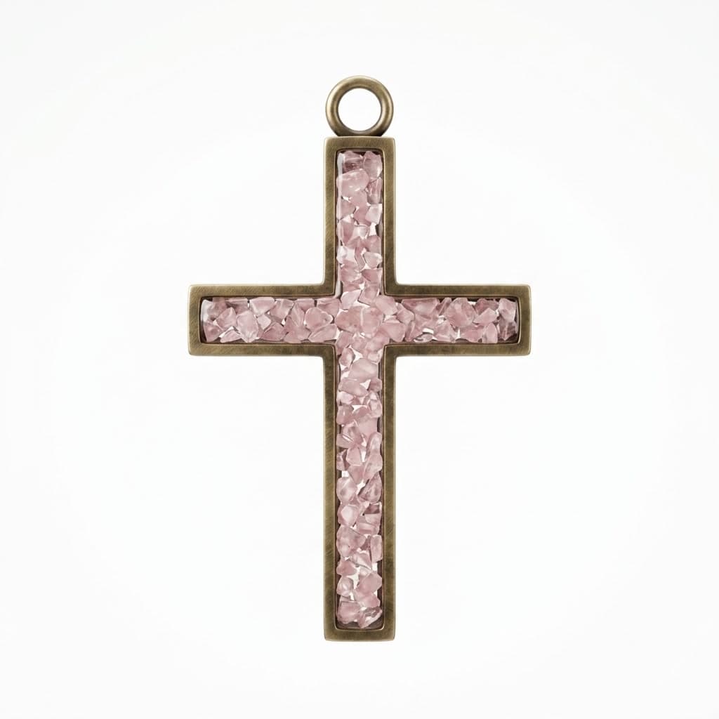 The Comforter, Rose Quartz cross